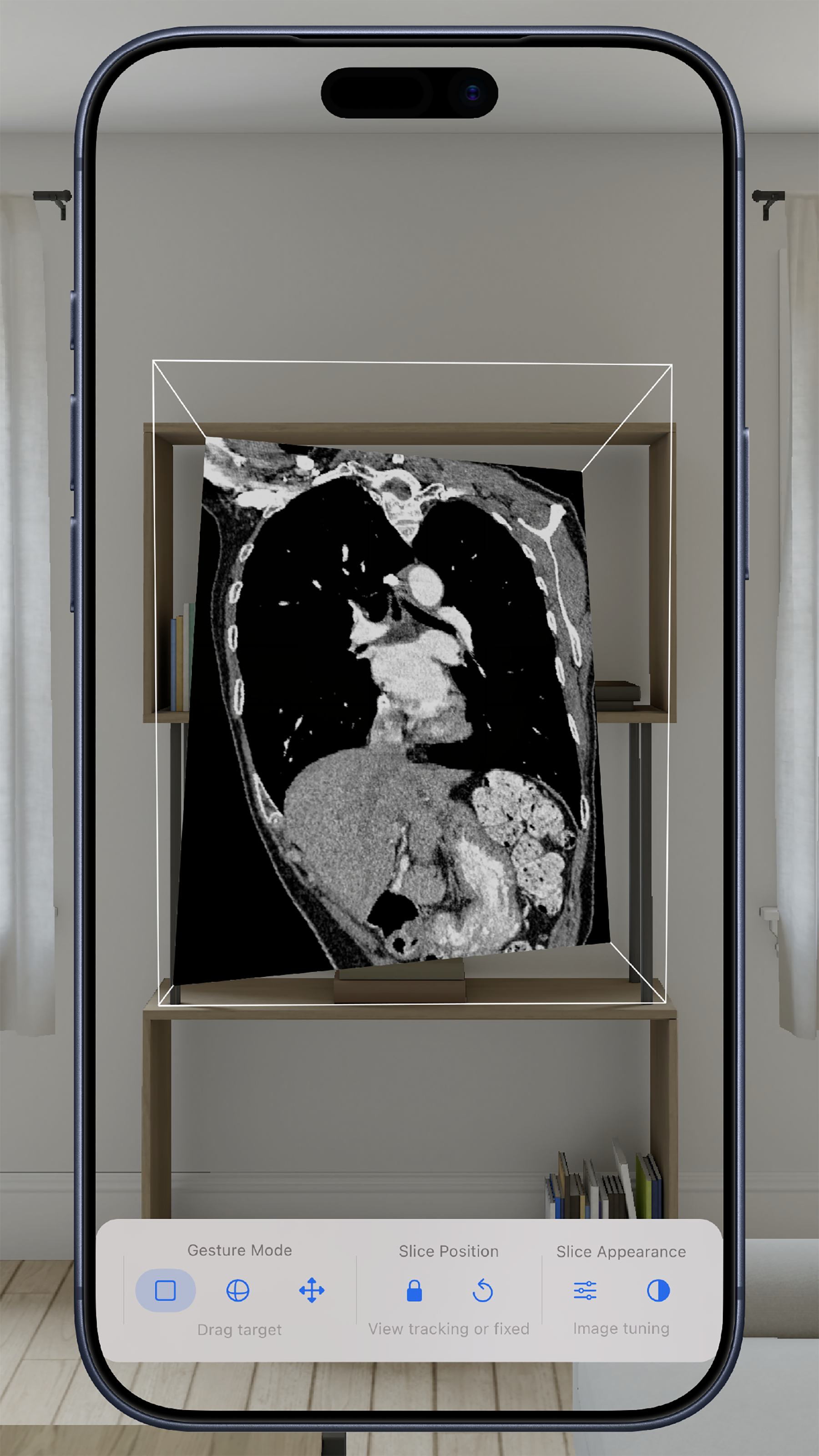 Oblique Plane Viewer on iPhone